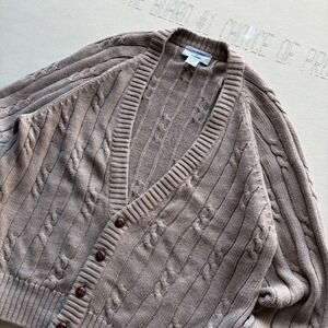 Vintage 90s J.B. Britton Cable Knit Cardigan Sweater